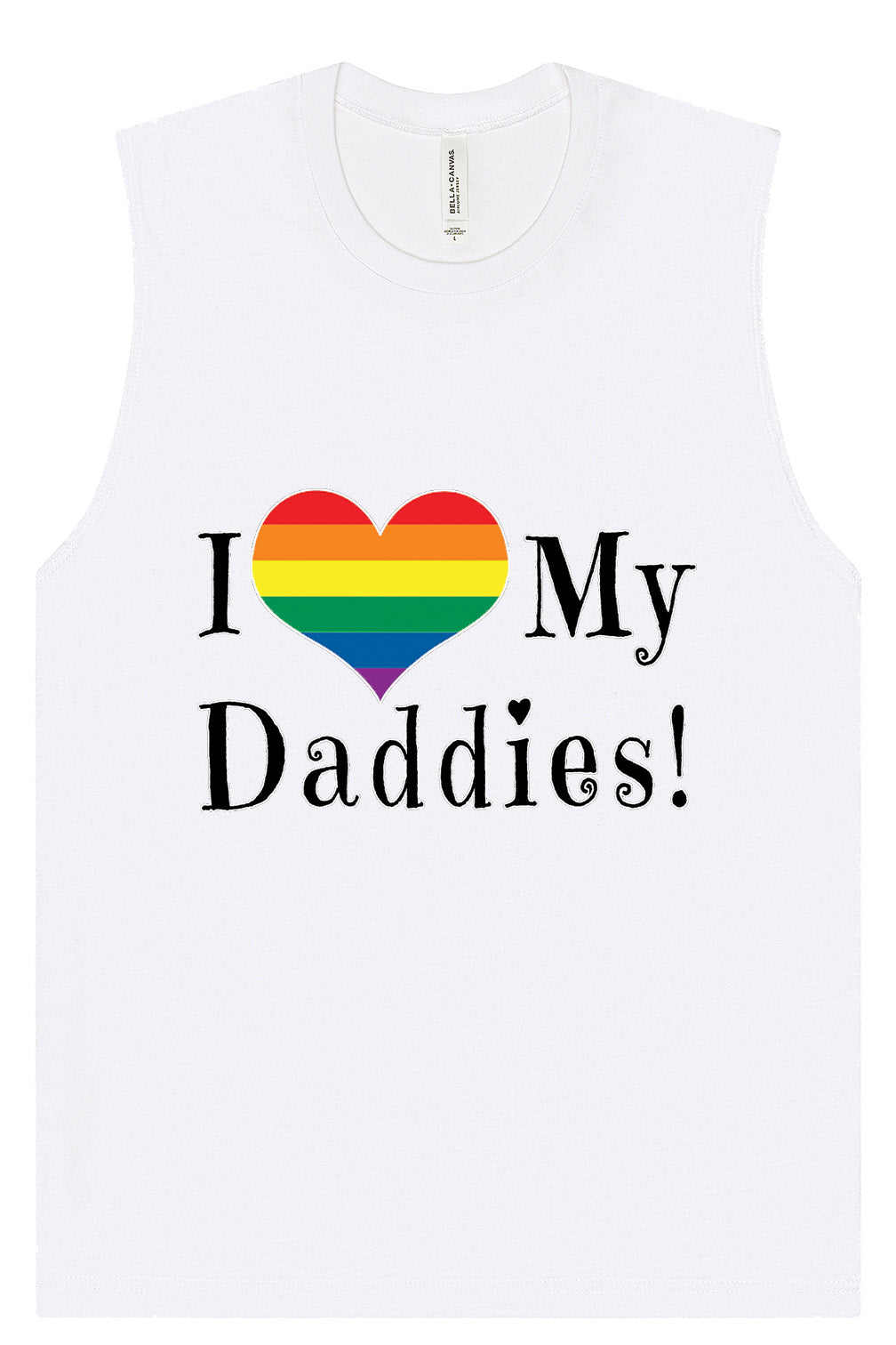 I Love My Daddies Muscle Tank
