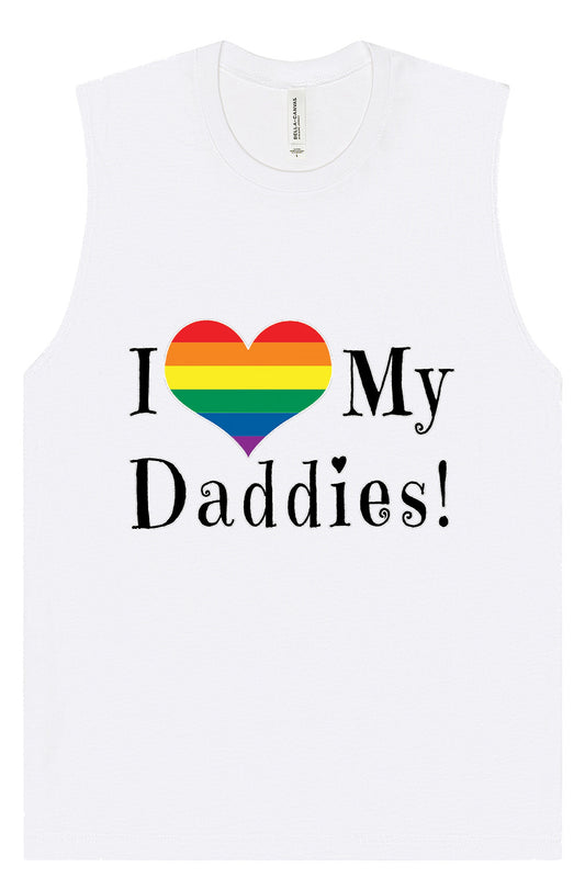 I Love My Daddies Muscle Tank