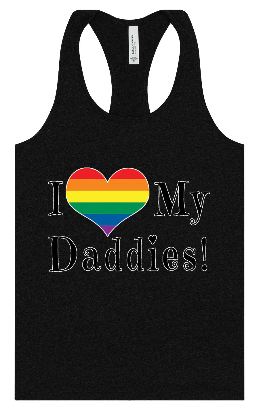 I Love My Daddies Women's Racerback Tank