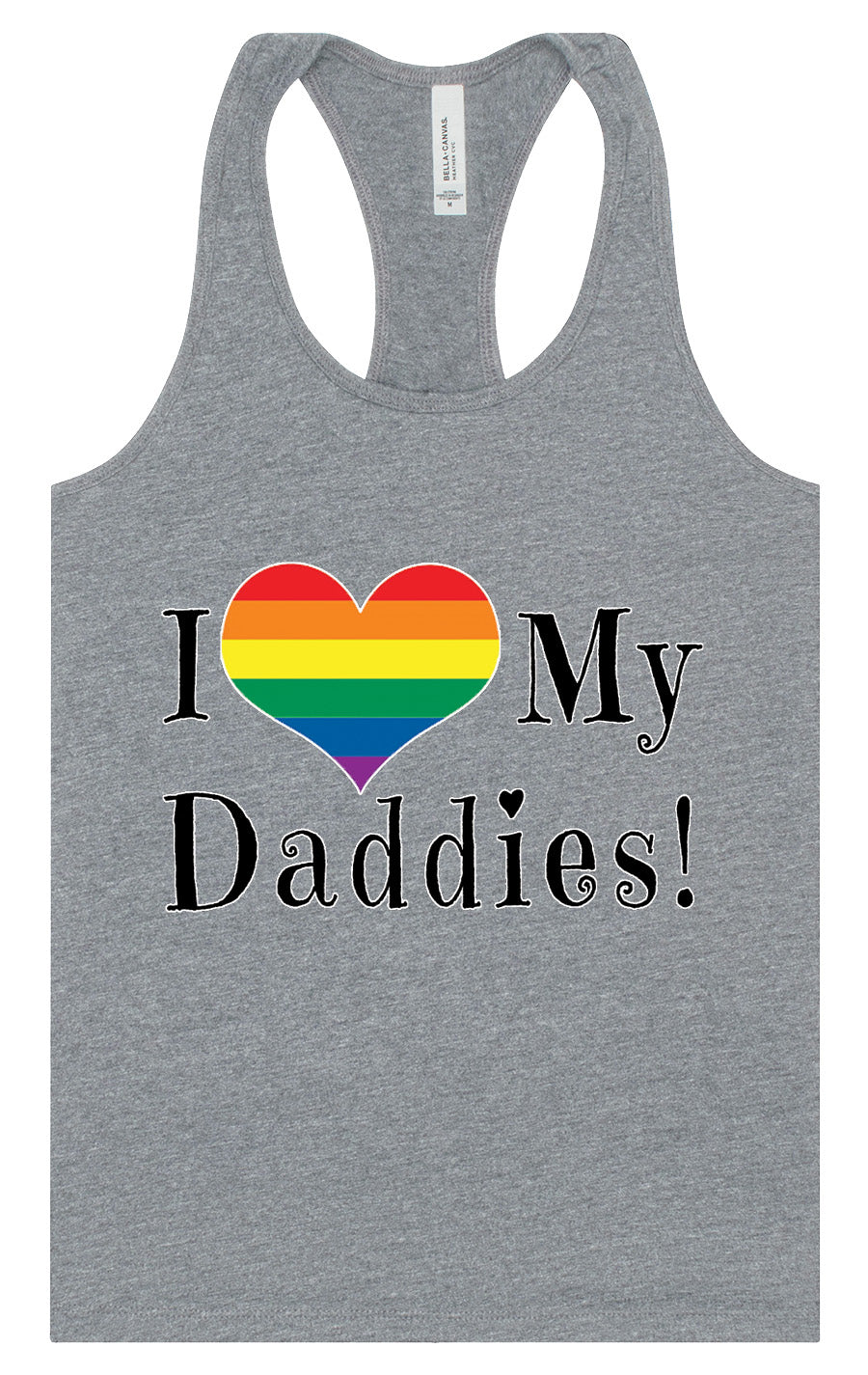 I Love My Daddies Women's Racerback Tank