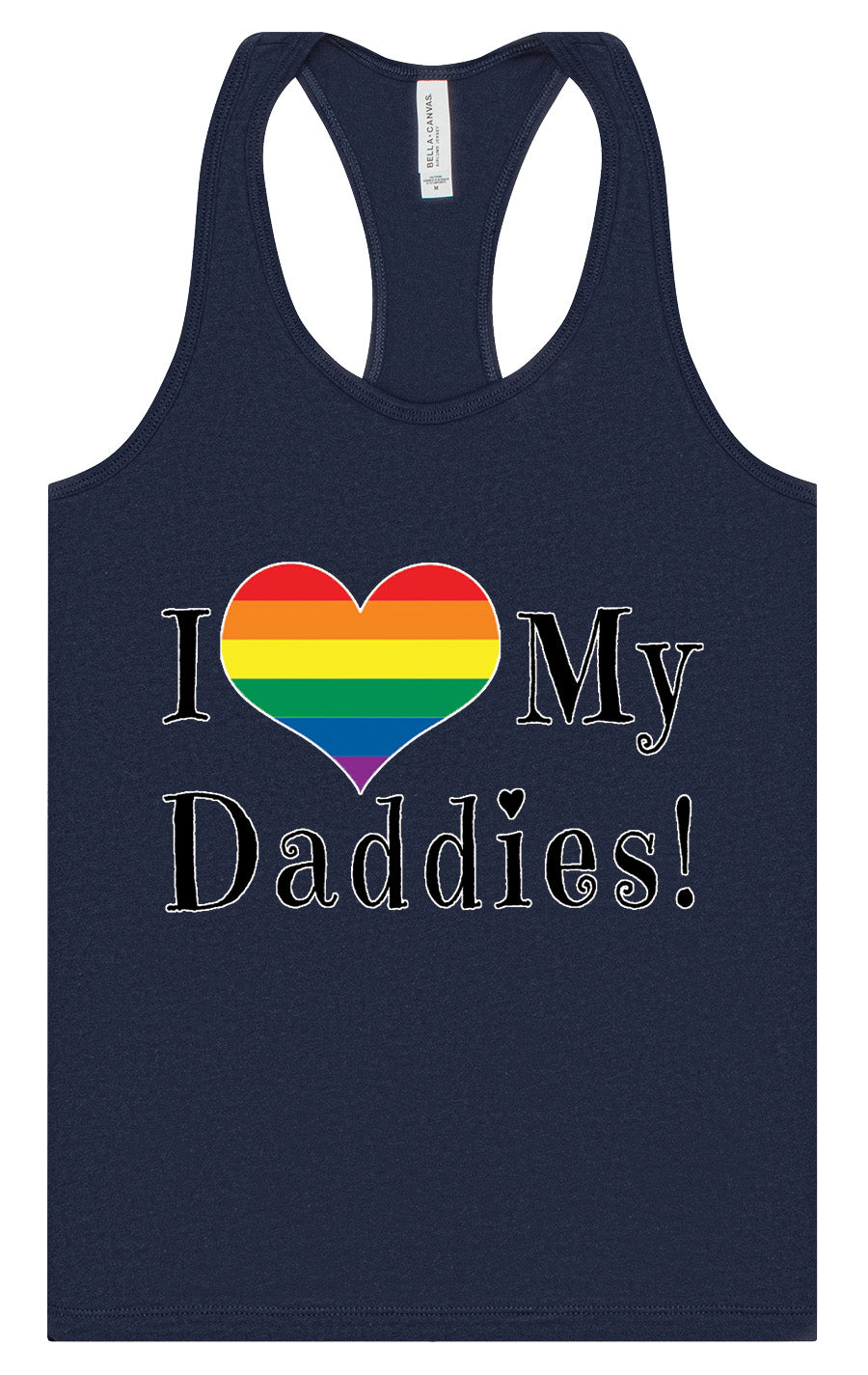 I Love My Daddies Women's Racerback Tank