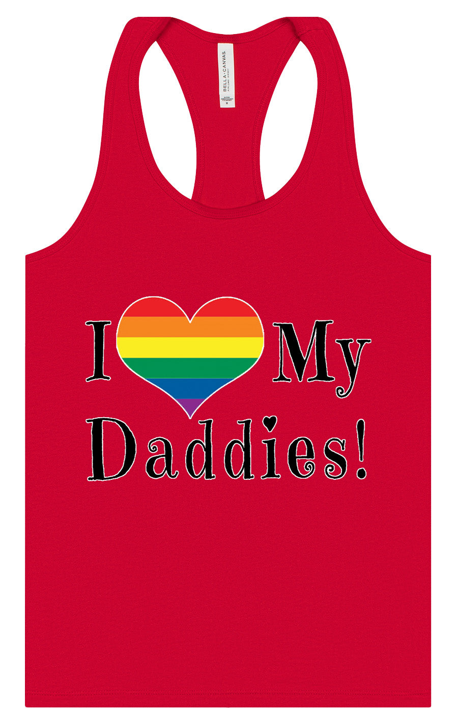 I Love My Daddies Women's Racerback Tank