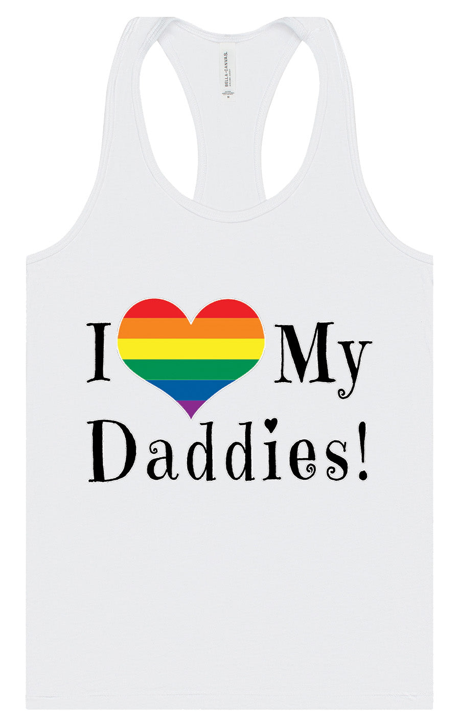 I Love My Daddies Women's Racerback Tank