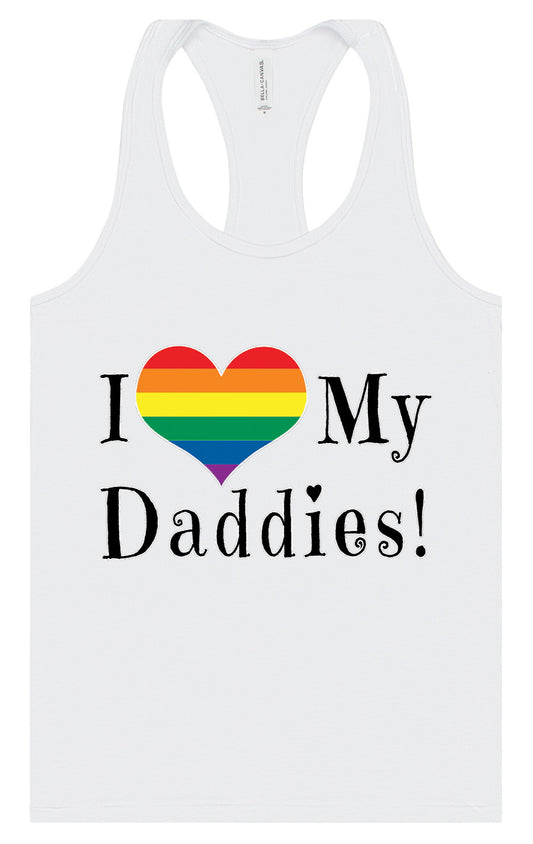 I Love My Daddies Women's Racerback Tank