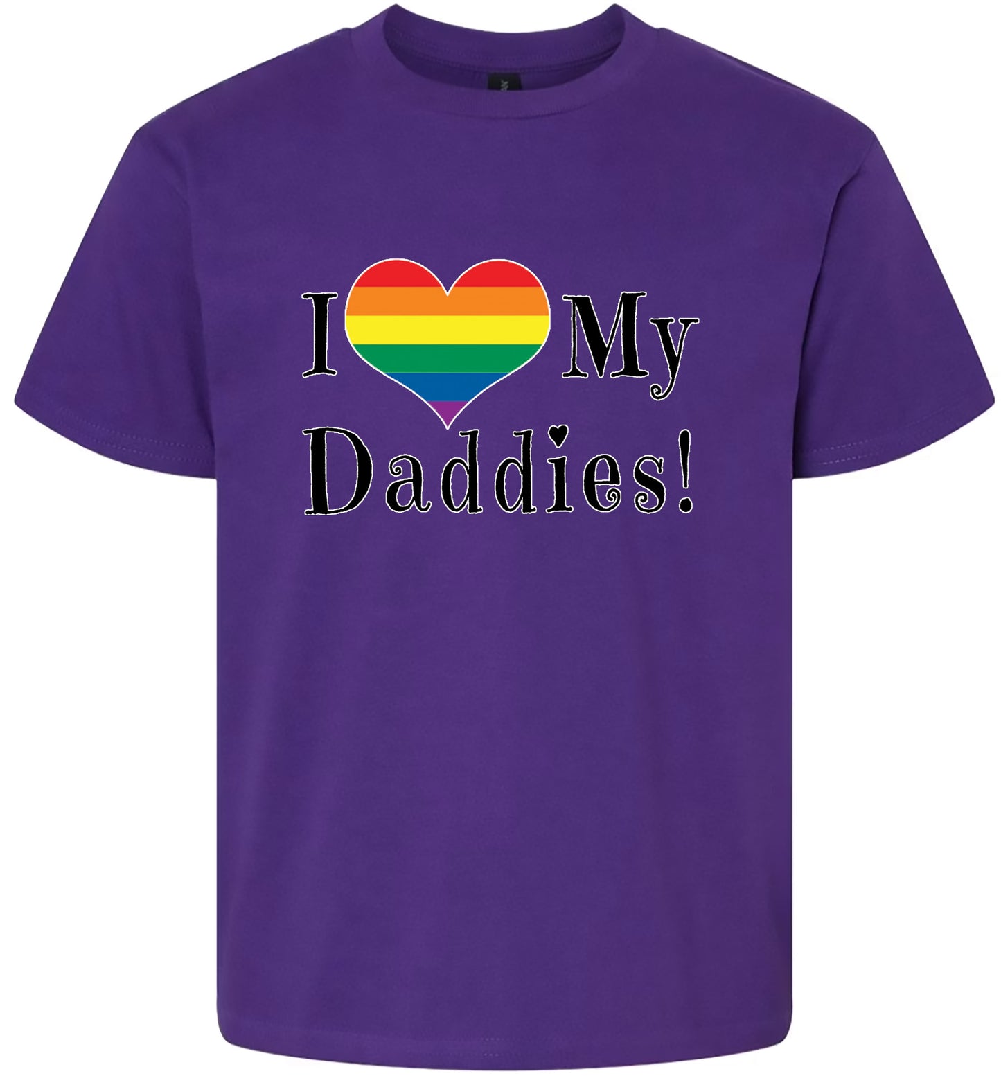 I Love My Daddies Children's Gildan Soft Shirt