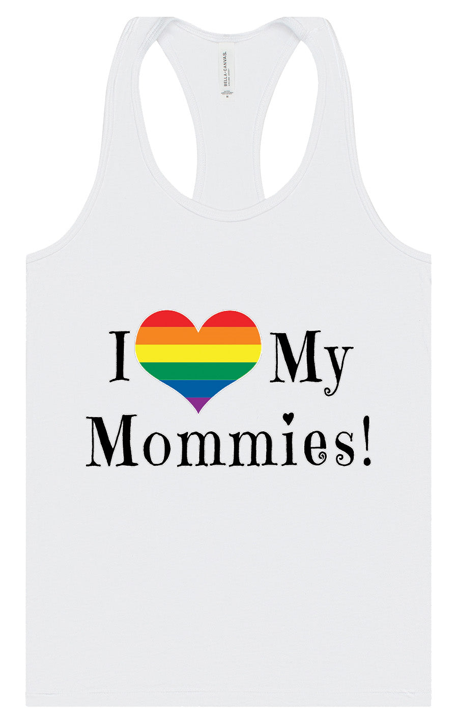 I Love My Mommies Women's Racerback Tank