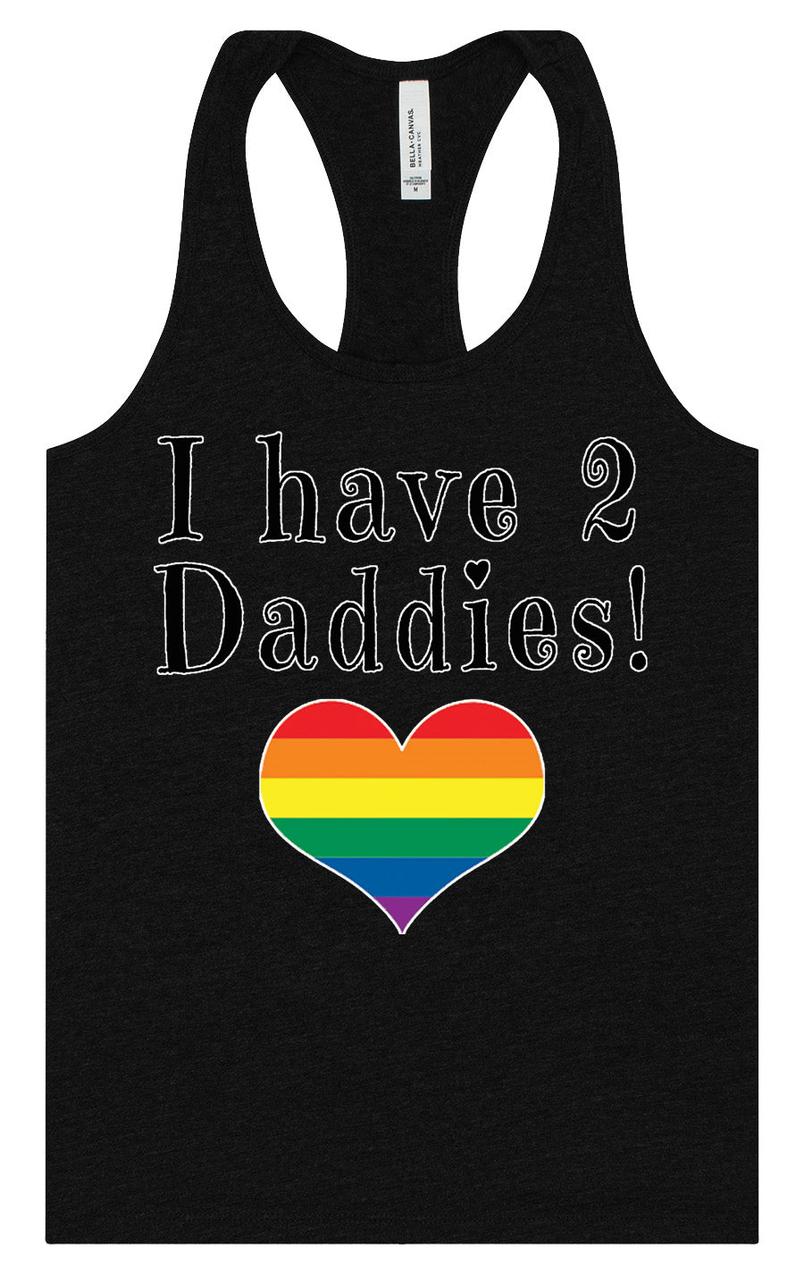 I Have 2 Daddies Women's Racerback Tank