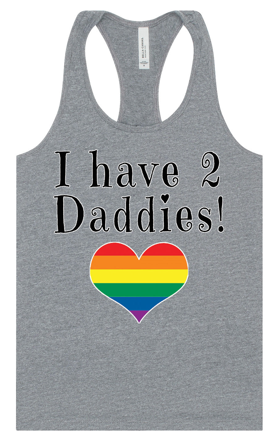 I Have 2 Daddies Women's Racerback Tank