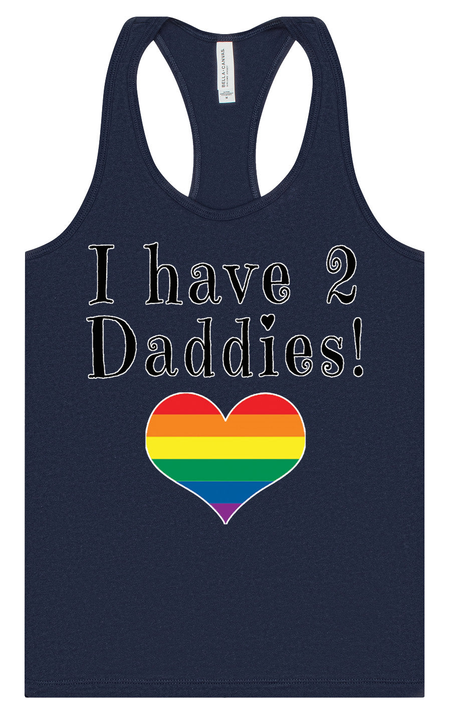 I Have 2 Daddies Women's Racerback Tank