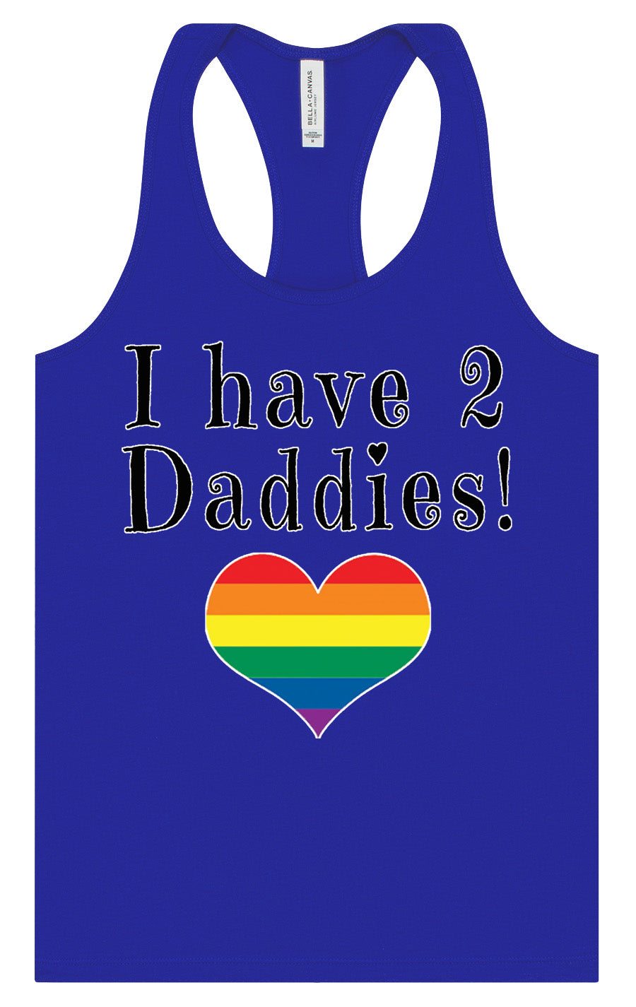 I Have 2 Daddies Women's Racerback Tank