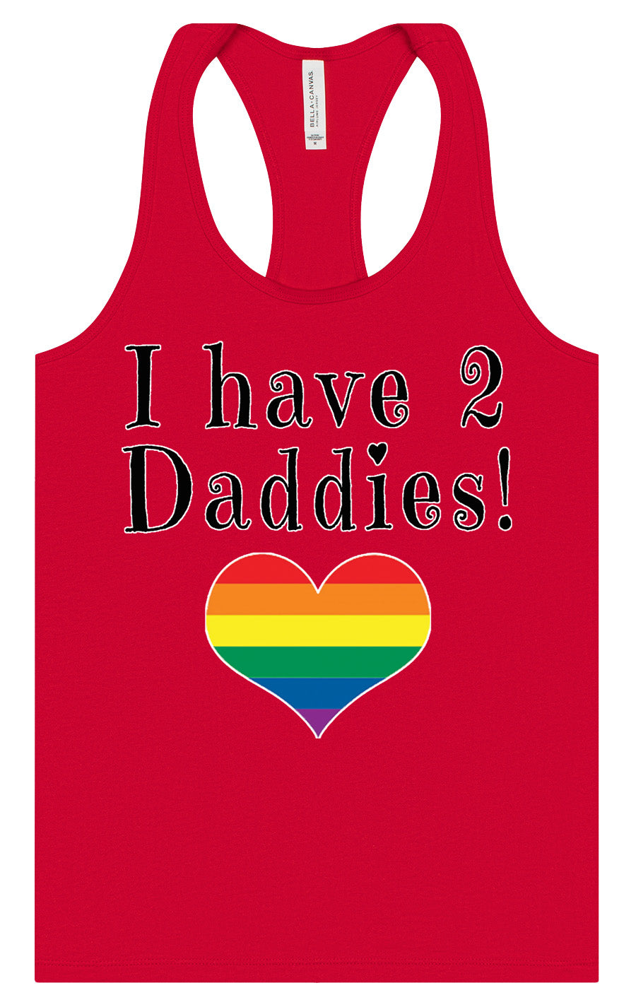 I Have 2 Daddies Women's Racerback Tank