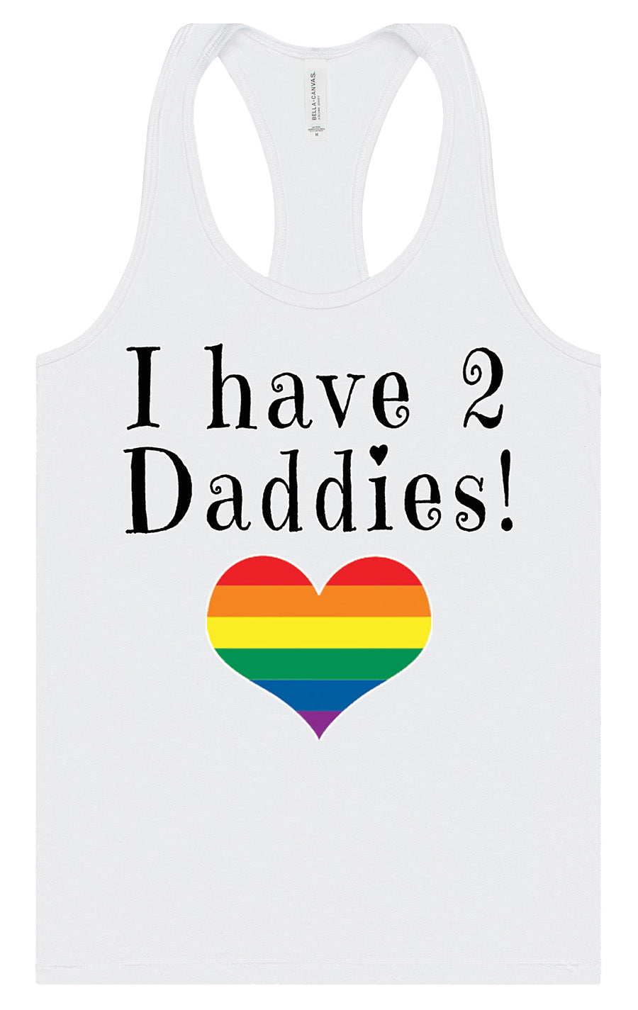 I Have 2 Daddies Women's Racerback Tank