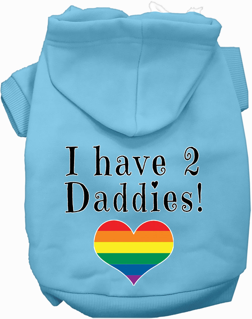 I Have 2 Daddies Pet Hoodie