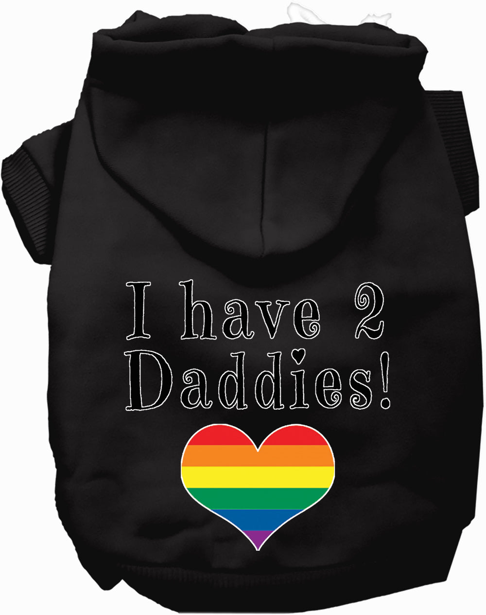 I Have 2 Daddies Pet Hoodie