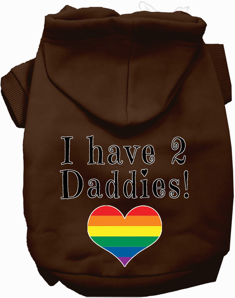 I Have 2 Daddies Pet Hoodie