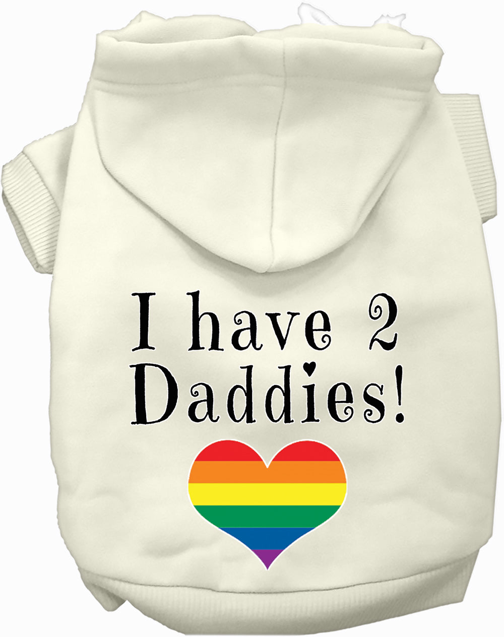 I Have 2 Daddies Pet Hoodie