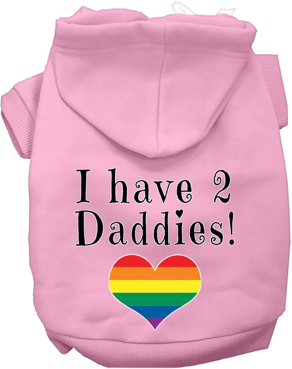 I Have 2 Daddies Pet Hoodie