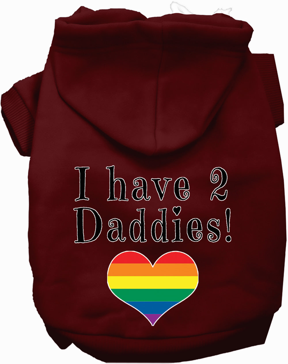 I Have 2 Daddies Pet Hoodie