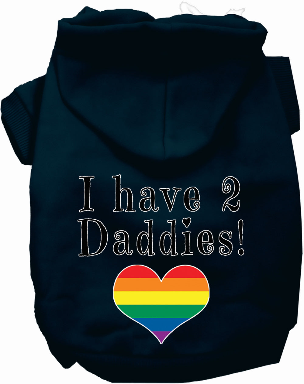 I Have 2 Daddies Pet Hoodie