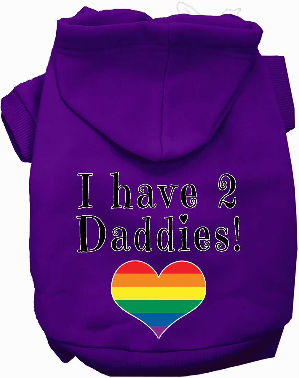 I Have 2 Daddies Pet Hoodie