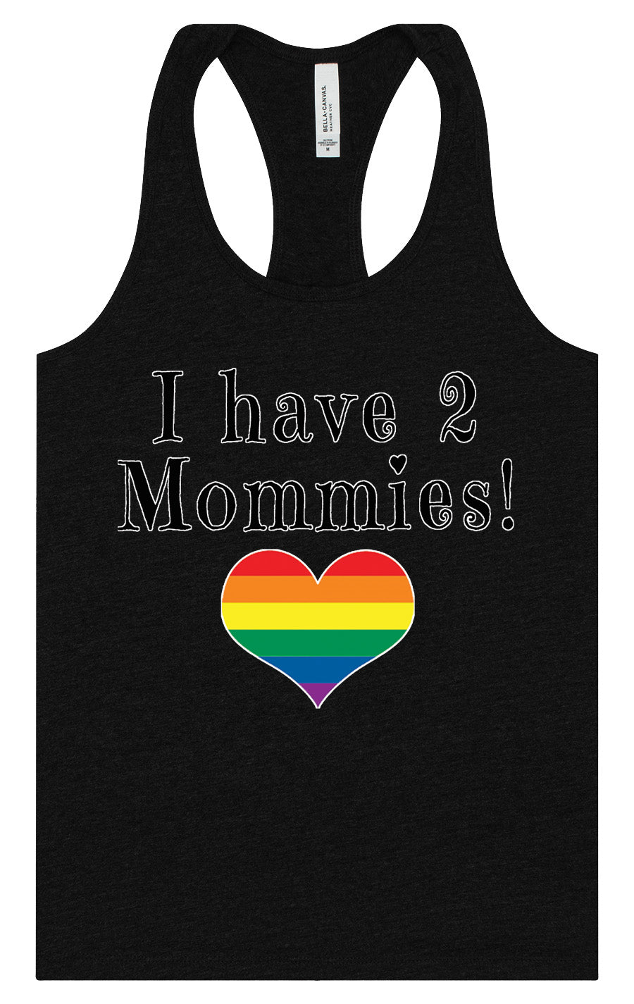 I Have 2 Mommies Women's Racerback Tank
