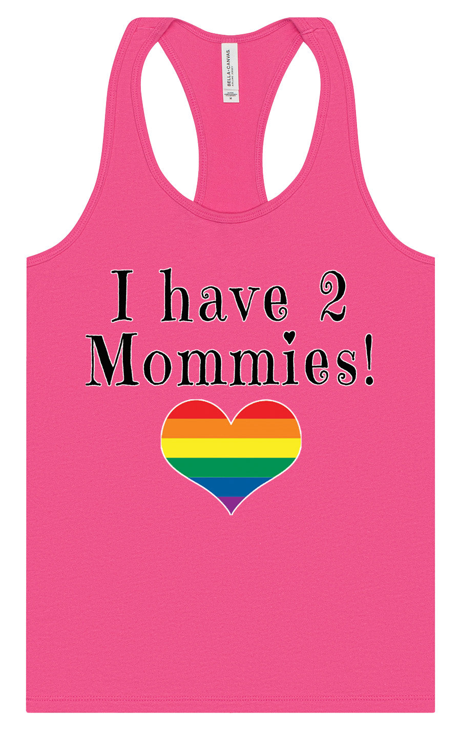 I Have 2 Mommies Women's Racerback Tank