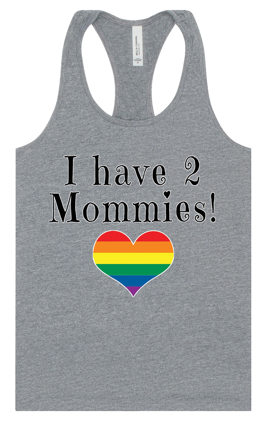 I Have 2 Mommies Women's Racerback Tank