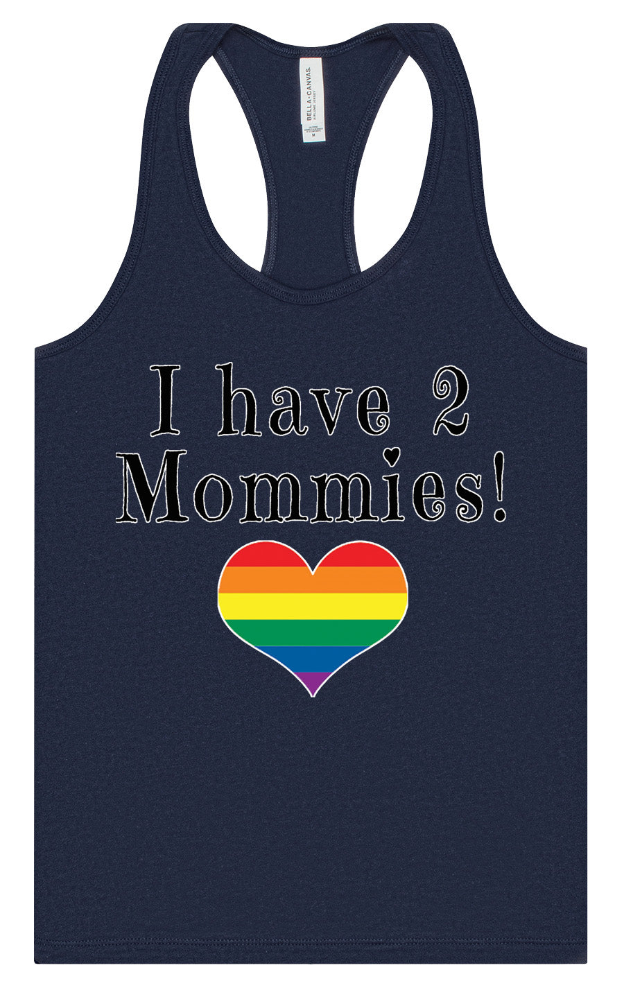 I Have 2 Mommies Women's Racerback Tank