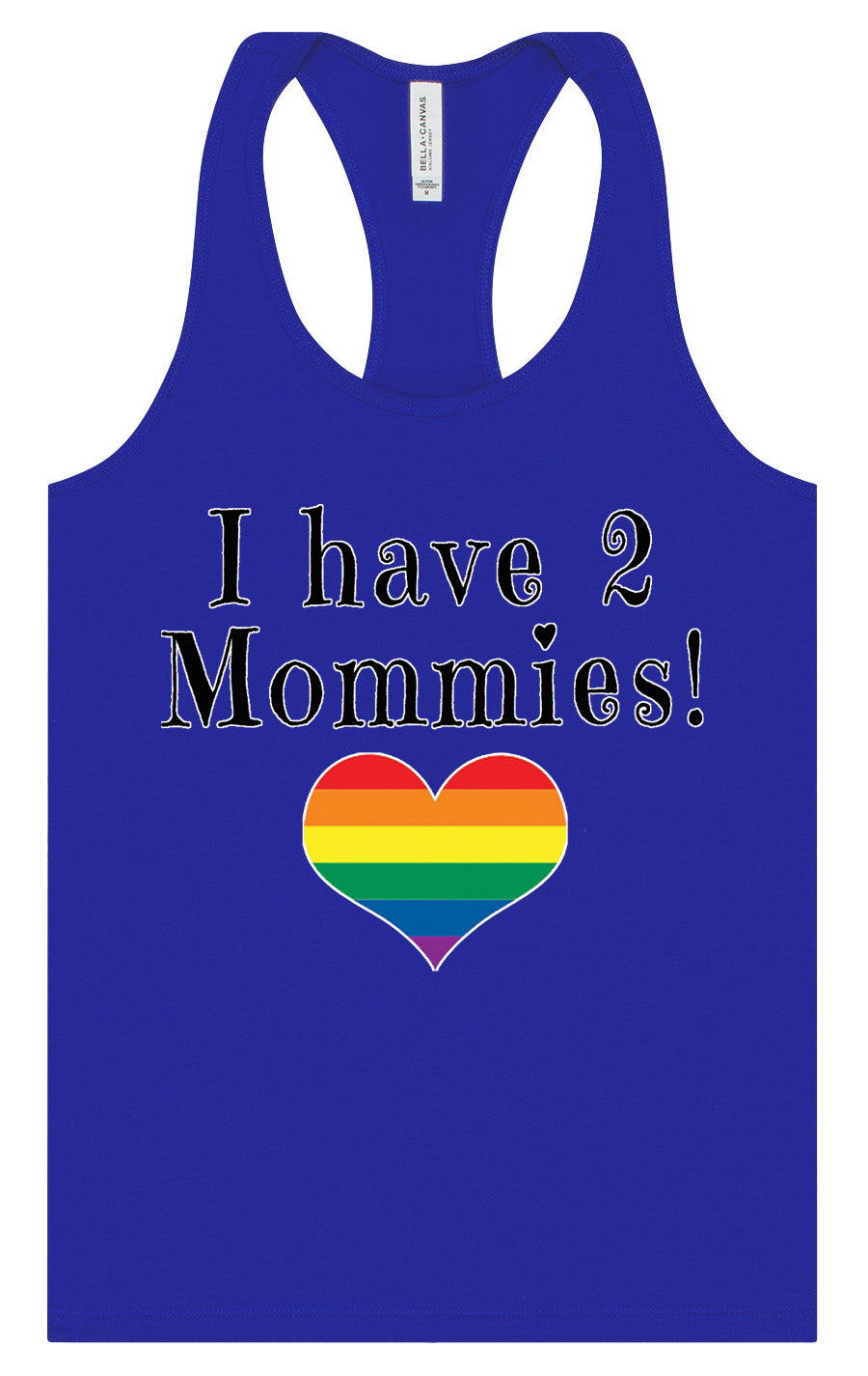 I Have 2 Mommies Women's Racerback Tank