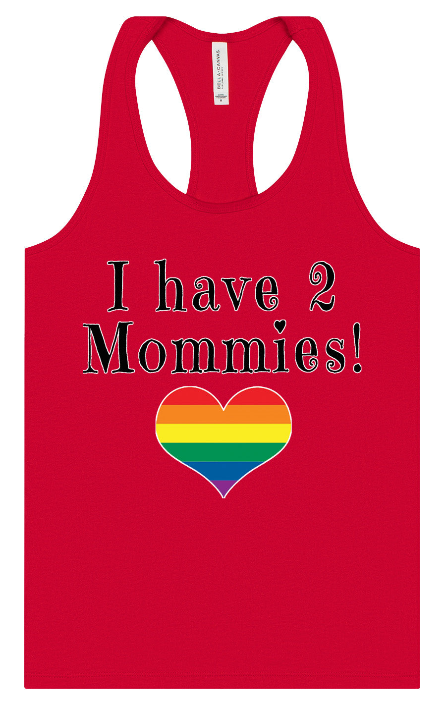 I Have 2 Mommies Women's Racerback Tank