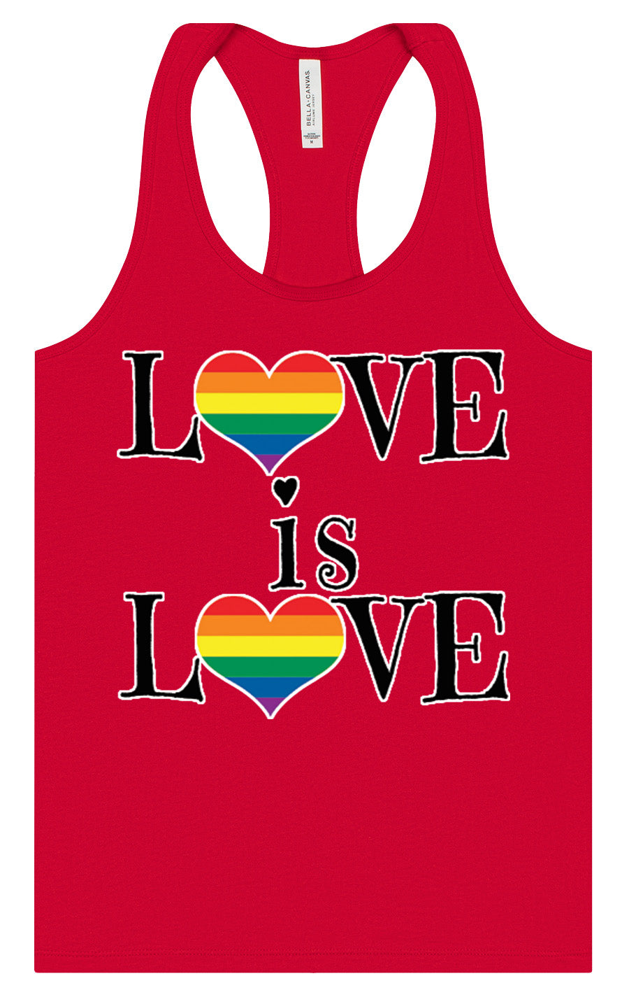 Love is Love Women's Racerback Tank