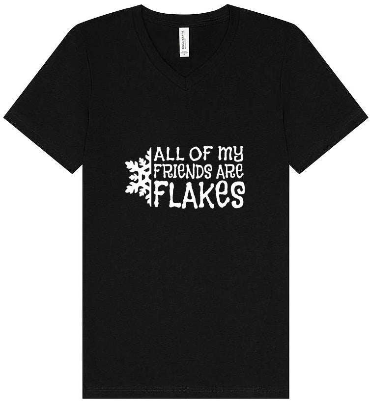 All of my Friends are Flakes Unisex V-Neck Shirt