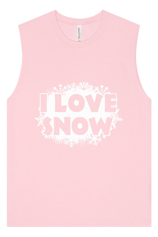I Love Snow Muscle Tank