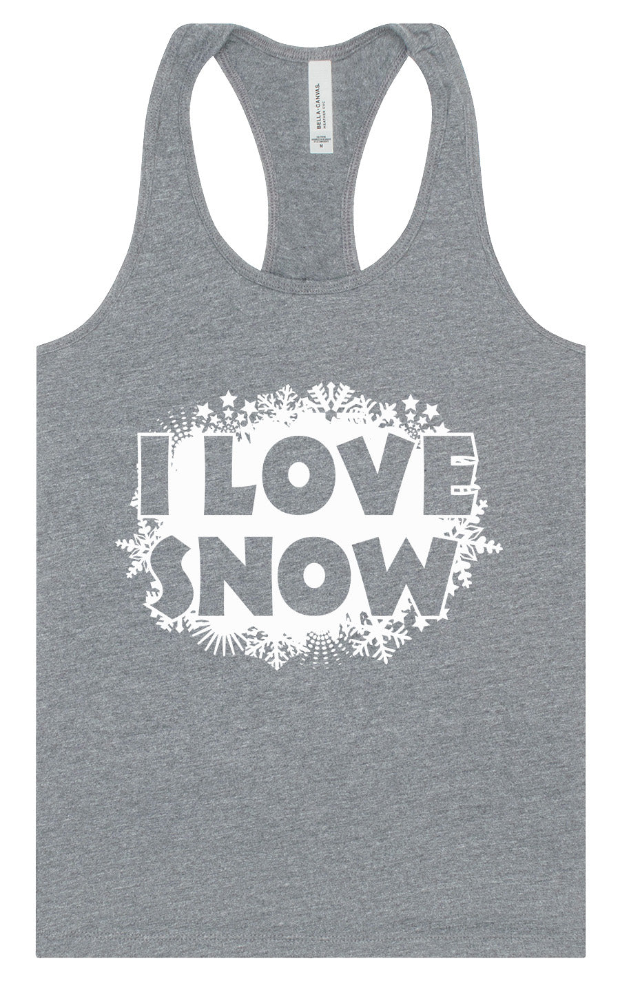 I Love Snow Women's Racerback Tank