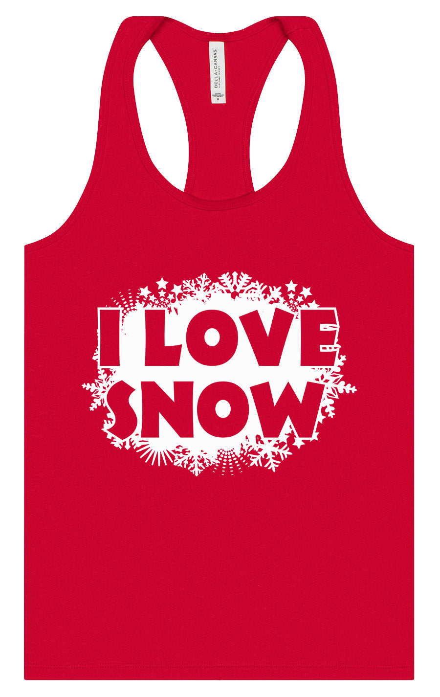 I Love Snow Women's Racerback Tank