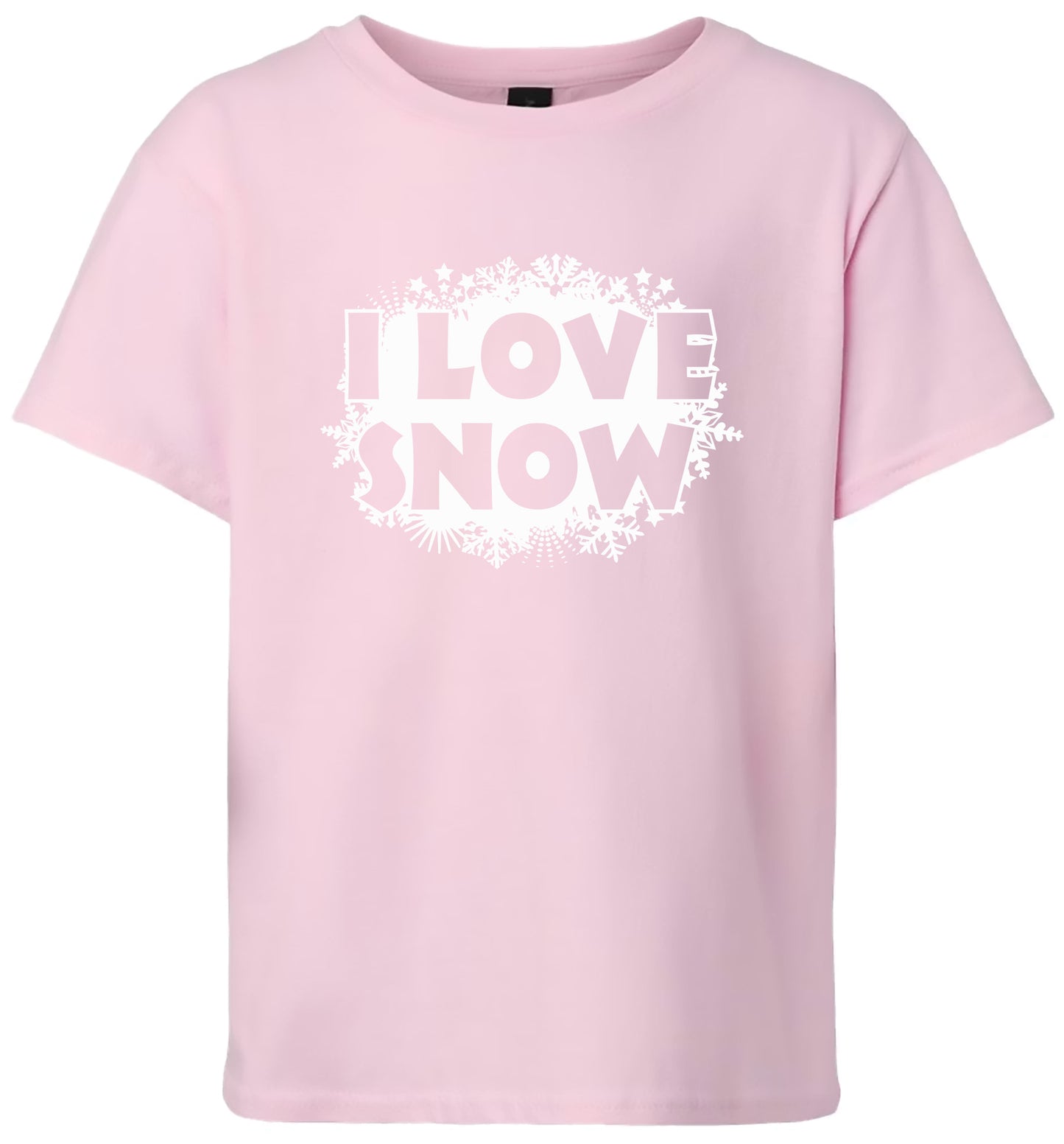 I Love Snow Children's Gildan Soft Shirt