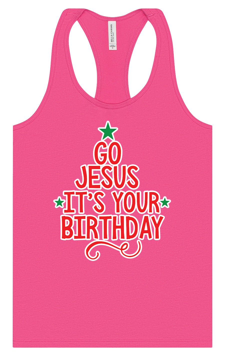 Go Jesus, It's Your Birthday Women's Racerback Tank