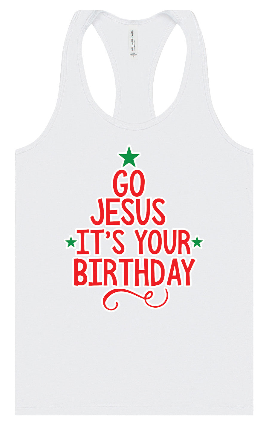 Go Jesus, It's Your Birthday Women's Racerback Tank