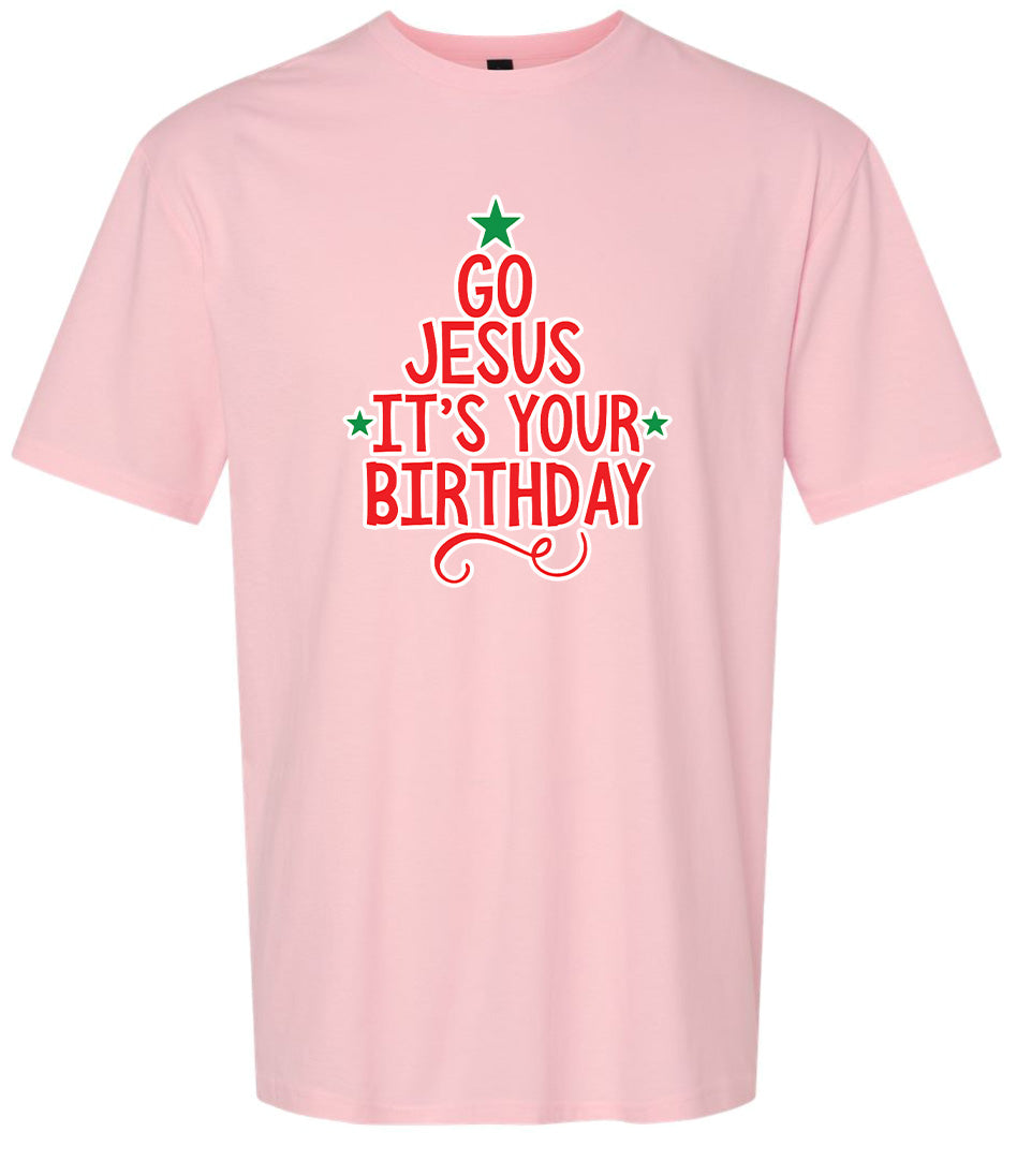 Go Jesus, It's Your Birthday Adult Gildan Soft Shirt