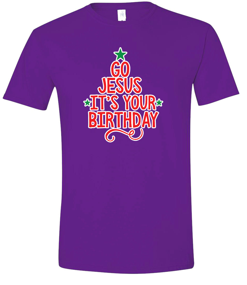 Go Jesus, It's Your Birthday Adult Gildan Soft Shirt