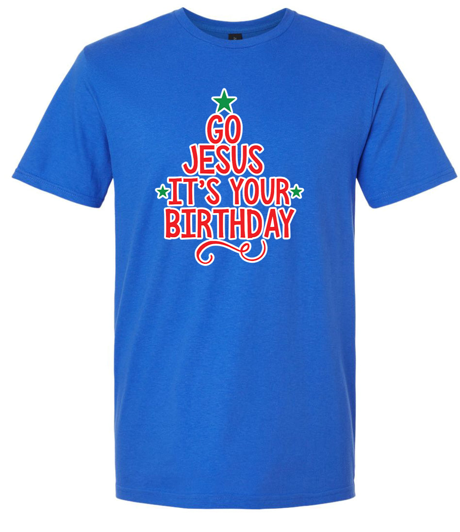 Go Jesus, It's Your Birthday Adult Gildan Soft Shirt