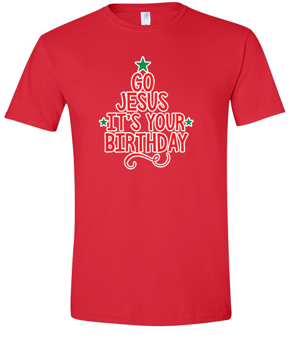 Go Jesus, It's Your Birthday Adult Gildan Soft Shirt