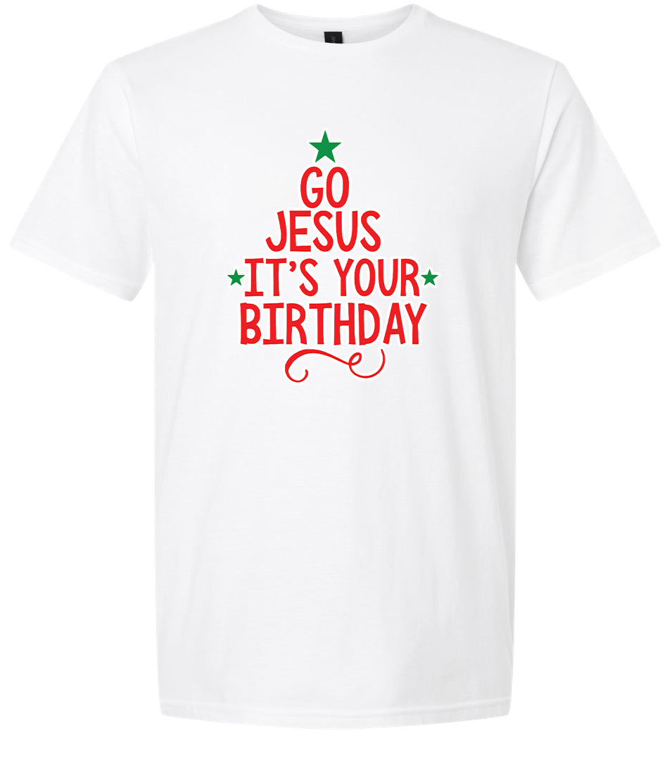 Go Jesus, It's Your Birthday Adult Gildan Soft Shirt