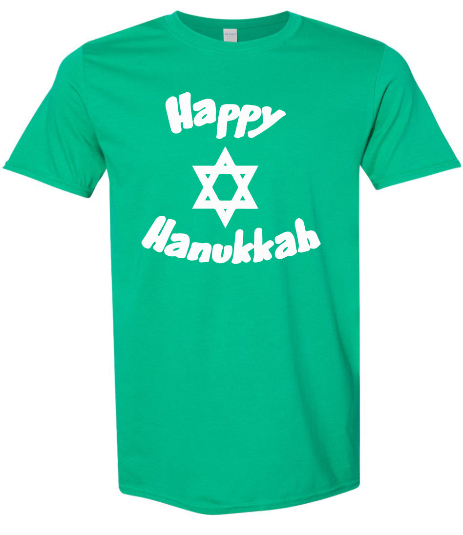 Happy Hanukkah Adult Gildan Soft Shirt