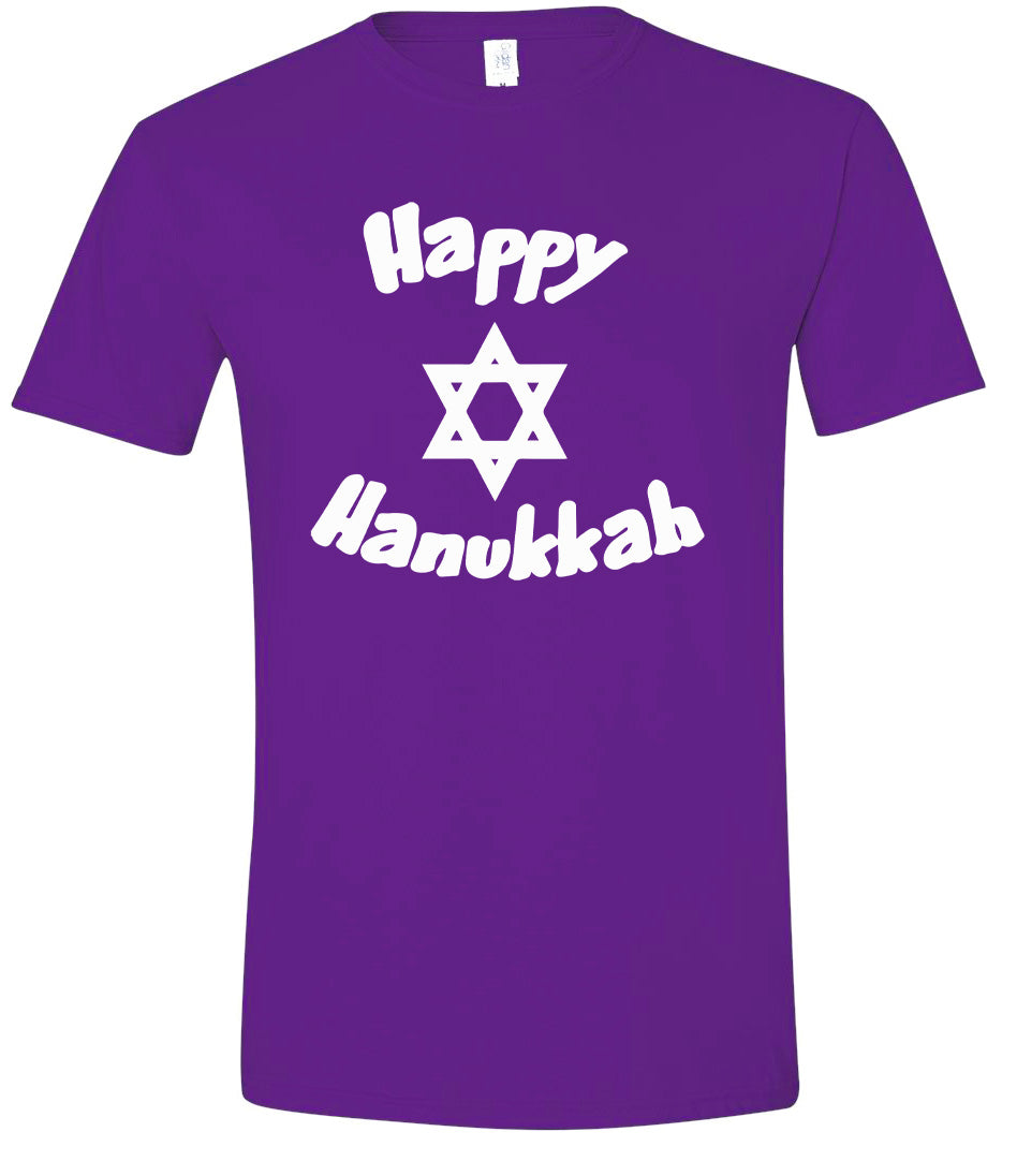 Happy Hanukkah Adult Gildan Soft Shirt