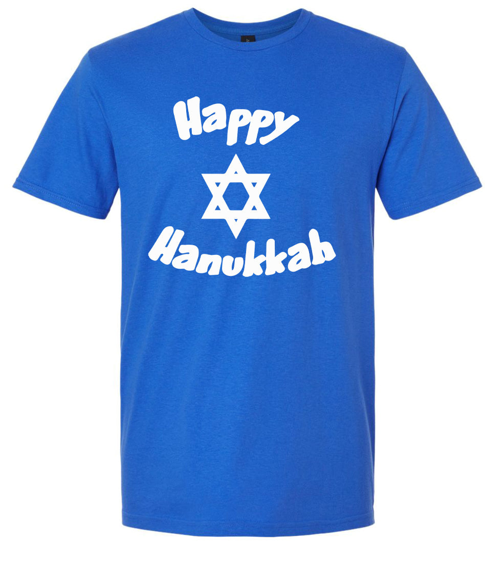 Happy Hanukkah Adult Gildan Soft Shirt