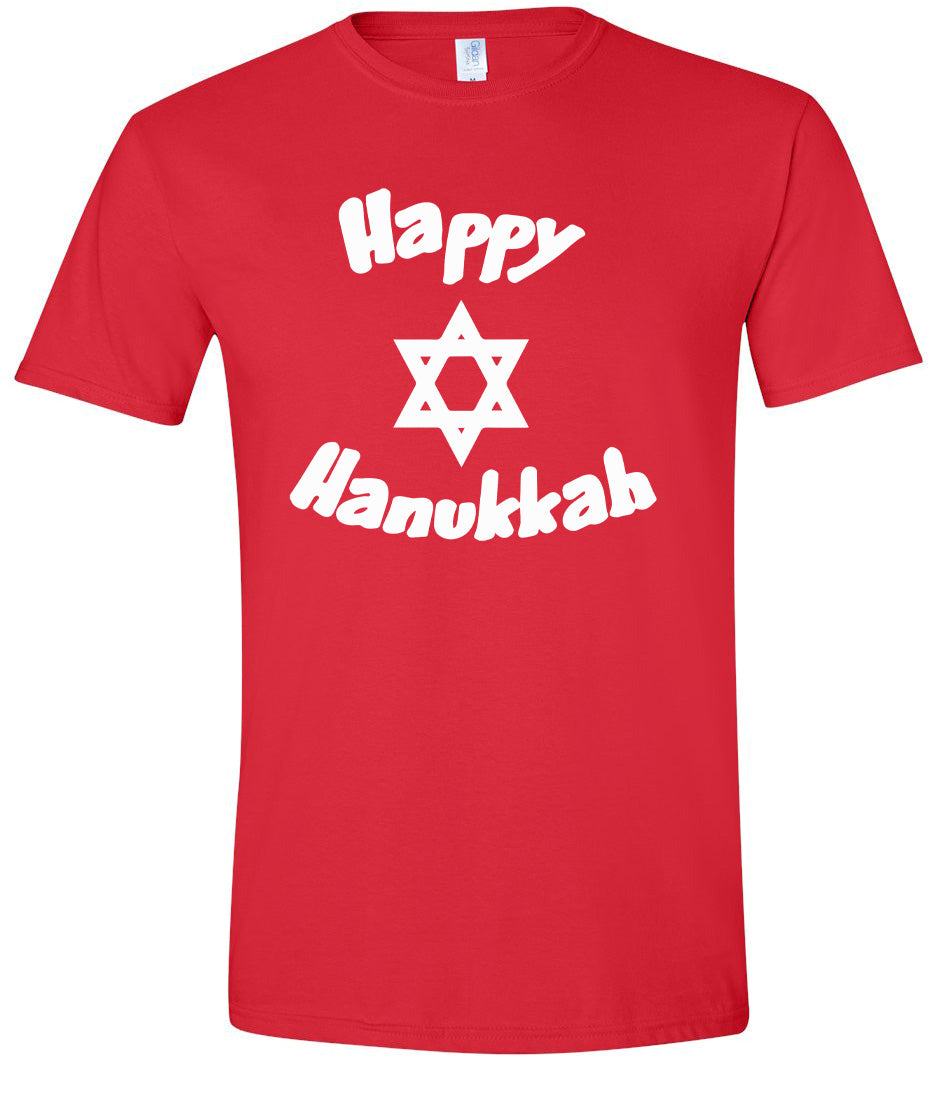 Happy Hanukkah Adult Gildan Soft Shirt
