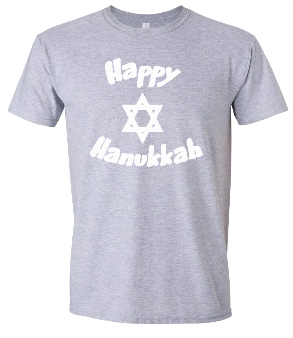 Happy Hanukkah Adult Gildan Soft Shirt