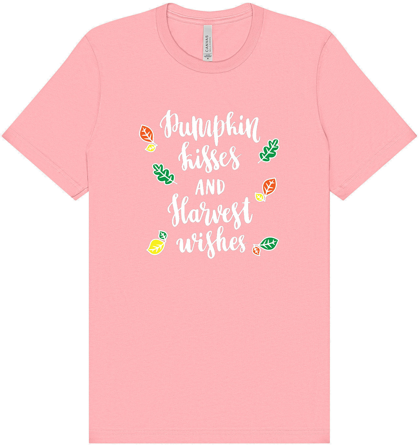 Pumpkin Kisses & Harvest Wishes Adult Bella Canvas Shirt