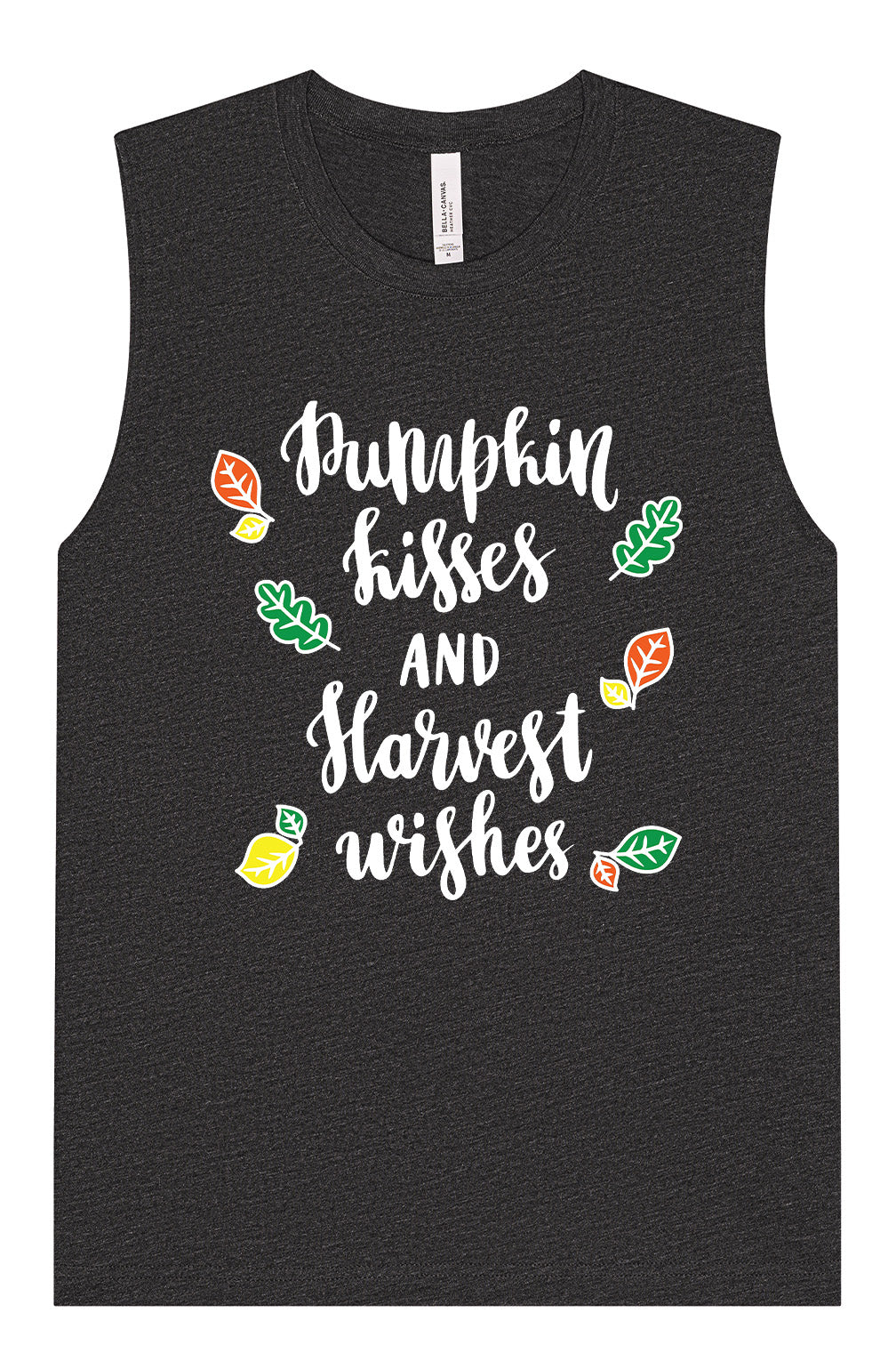 Pumpkin Kisses & Harvest Wishes Muscle Tank